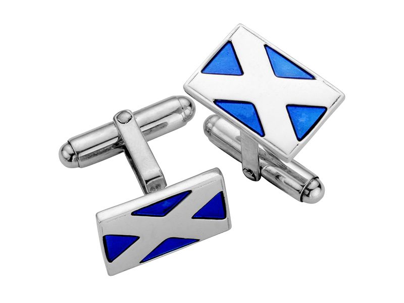 New Celtic Cross Knot Cuff Links Polished Pewter Handmade in Scotland popular